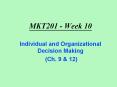 MKT201 - Week 10 PowerPoint PPT Presentation