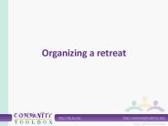 Organizing a retreat