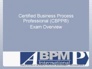 Certified Business Process Professional (CBPP