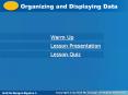 Organizing and Displaying Data PowerPoint PPT Presentation