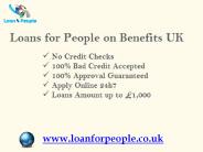 Get Loan for people on Benefits Today