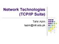 Network Technologies (TCP/IP Suite) PowerPoint PPT Presentation