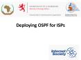 Deploying OSPF for ISPs PowerPoint PPT Presentation