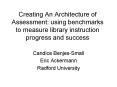 Creating An Architecture of Assessment: using benchmarks to measure library instruction progress and success PowerPoint PPT Presentation