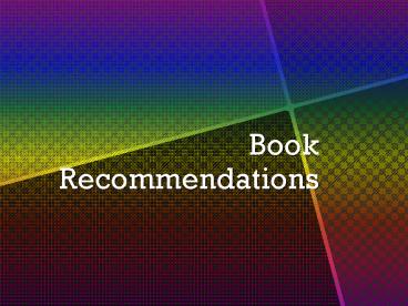 Book Recommendations