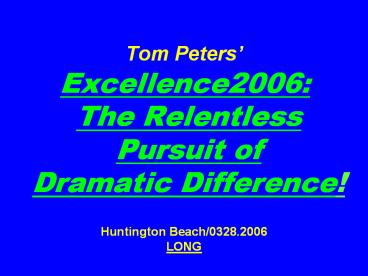 Tom Peters
