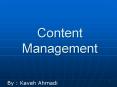 Content Management PowerPoint PPT Presentation