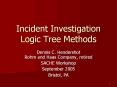 Incident Investigation Logic Tree Methods PowerPoint PPT Presentation
