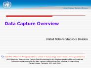 Data Capture Overview