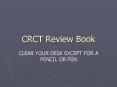 CRCT Review Book PowerPoint PPT Presentation