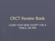 CRCT Review Book