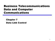 Business Telecommunications Data and Computer Communications