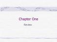 Chapter One PowerPoint PPT Presentation