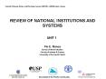 REVIEW OF NATIONAL INSTITUTIONS AND SYSTEMS PowerPoint PPT Presentation