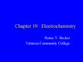 Chapter 19: Electrochemistry PowerPoint PPT Presentation