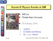 Recent B Physics Results at D