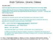 Andrii Tykhonov, Ukraine, Odessa