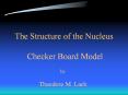 The Structure of the Nucleus  Checker Board Model PowerPoint PPT Presentation