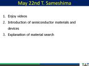 May 22nd T. Sameshima