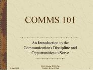 COMMS 101
