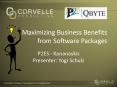 Maximizing Business Benefits    from Software Packages PowerPoint PPT Presentation