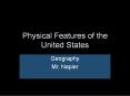 Physical Features of the United States PowerPoint PPT Presentation
