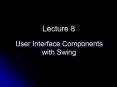 User Interface Components with Swing PowerPoint PPT Presentation