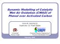Dynamic Modelling of Catalytic Wet Air Oxidation (CWAO) of Phenol over Activated Carbon PowerPoint PPT Presentation