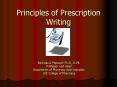 Principles of Prescription Writing PowerPoint PPT Presentation