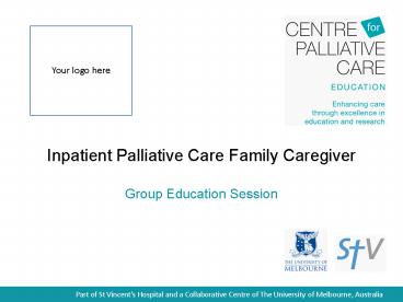 Inpatient Palliative Care Family Caregiver