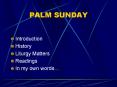 PALM SUNDAY PowerPoint PPT Presentation