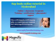 Sap bods online tutorial in Hyderabad