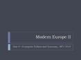 Modern Europe II PowerPoint PPT Presentation