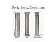 Doric, Ionic, Corinthian PowerPoint PPT Presentation
