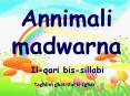 Annimali madwarna PowerPoint PPT Presentation