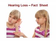 Hearing Loss-Fact Sheet