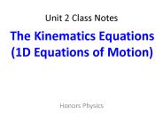 Unit 2 Class Notes