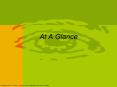 At A Glance PowerPoint PPT Presentation