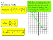 6.7: Coordinate Proofs