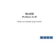 MATH PowerPoint PPT Presentation