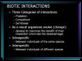 BIOTIC INTERACTIONS PowerPoint PPT Presentation