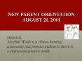 New Parent Orientation August 21, 2014 PowerPoint PPT Presentation