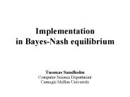 Implementation in Bayes-Nash equilibrium