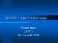 Chapter 13 Query Processing PowerPoint PPT Presentation