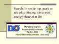 Search for scalar top quark in jets plus missing transverse energy channel at D0 PowerPoint PPT Presentation