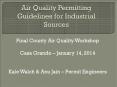 Air Quality Permitting Guidelines for Industrial Sources PowerPoint PPT Presentation