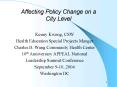 Affecting Policy Change on a City Level PowerPoint PPT Presentation