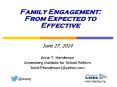 Family Engagement: From Expected to Effective PowerPoint PPT Presentation