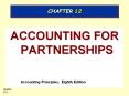 ACCOUNTING FOR PARTNERSHIPS PowerPoint PPT Presentation
