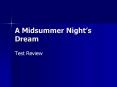 A Midsummer Night PowerPoint PPT Presentation